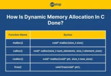 Dynamic Memory Allocation in C