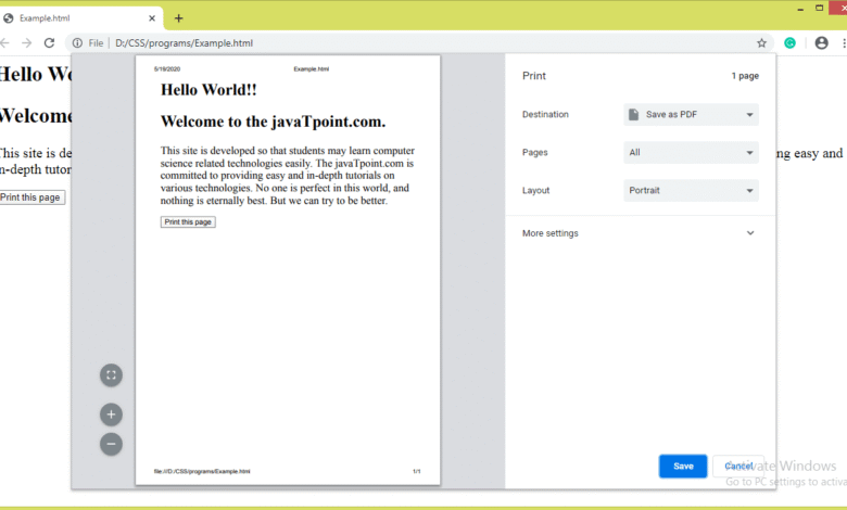 CSS page-break-after property