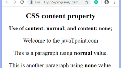 CSS content property
