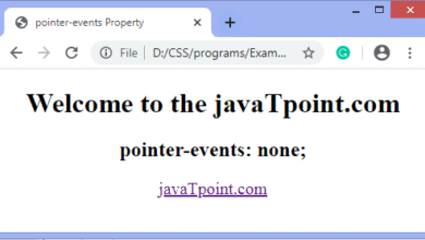 CSS pointer-events property