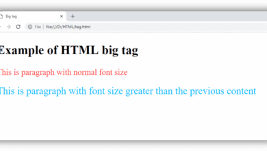HTML big tag