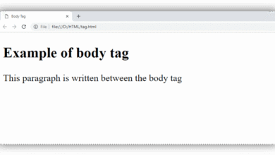 HTML body tag