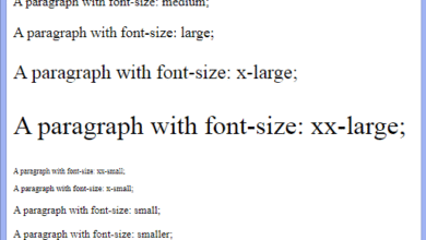 How to change the font size in CSS