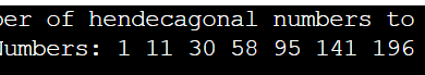 Hendecagonal Number in C++