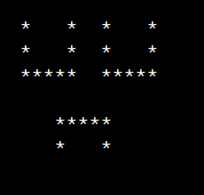 Program for Expressionless Face Pattern Printing in C++