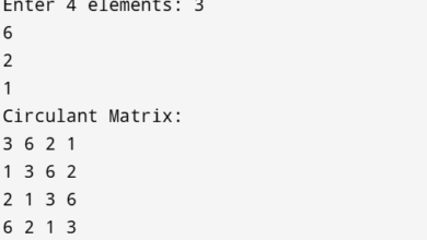 Generate Circulant Matrix from given Array in C++