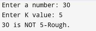 K-Rough Number in C++