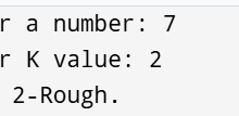 K-Rough Number in C++