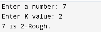 K-Rough Number in C++